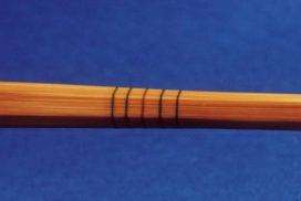 Bamboo rod showing swell"