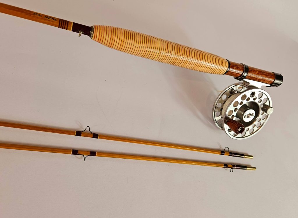 WRW 7’6″ 5wt bamboo fly rod with Rattan grip | Weymouth Rod Works