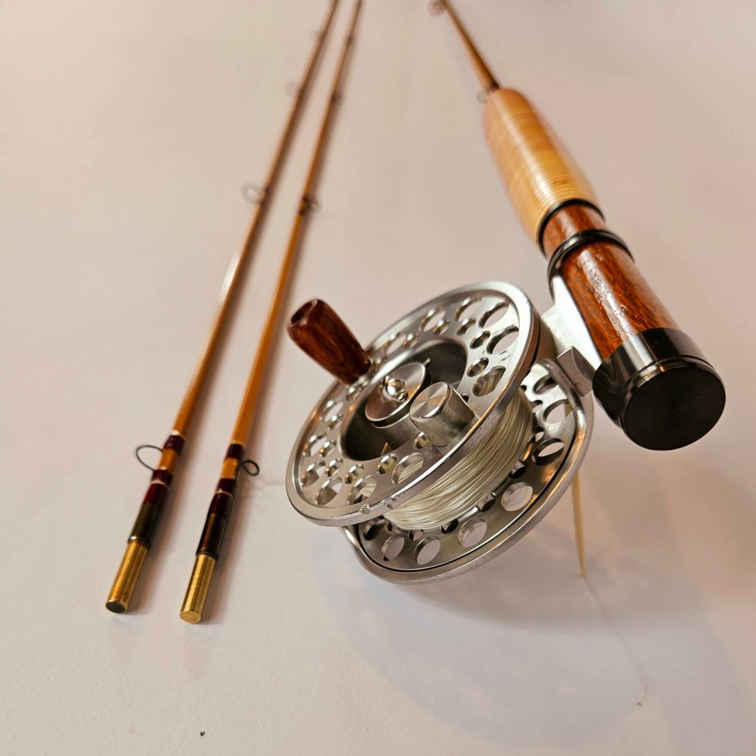 WRW 7’6″ 5wt bamboo fly rod with Rattan grip | Weymouth Rod Works